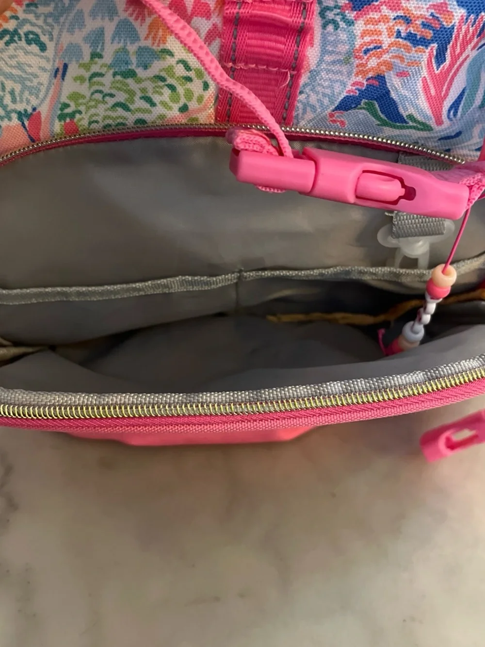 Pottery Barn X Lilly Pulitzer Girls' Pink Tropical Mermaid Print Backpack